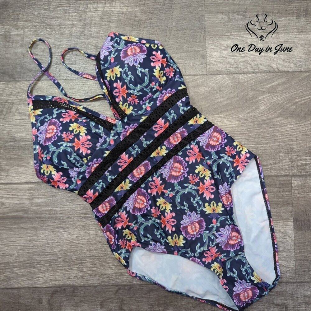 Urchics Plunge One Piece Swimsuit Size S